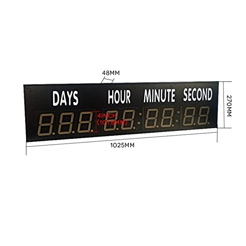 Cronómetro digital con cuenta regresiva y pantalla LED grande miniatura 6
