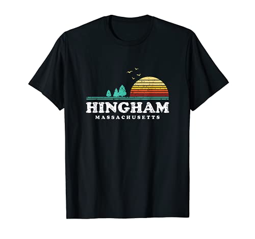 Evergreen Sunset Hingham Forest Massachusetts Woods Camping Camiseta