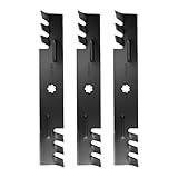 GY20852 48 inch 7-Star Mulching Toothed Blades for John Deere GX21784 D140 E140 D160 E150 E160 E170 LA145 LA140 LA155 155C 48