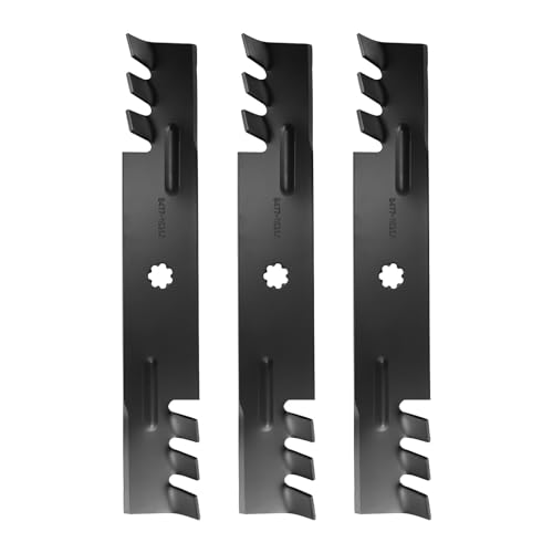 GY20852 48 inch 7-Star Mulching Toothed Blades for John Deere GX21784 D140 E140 D160 E150 E160 E170 LA145 LA140 LA155 155C 48