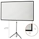 celexon Ultralightweight Stativ-Leinwand 80 | 177x100 cm 16:9 | leichte & kleine tragbare 4K, Full-HD-Projektionslösung für Mobile Heimkino- & Outdoor-Beamer | Standfuß + Transporttasche