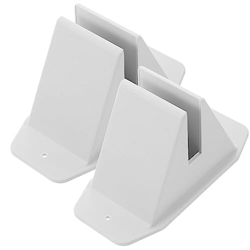 GANAZONO 2 Stück Zaunsockelhalter Sockel Für Kleinen Raumteiler Ständer Zaunstützfüße Kleiner Zaunsockel Zaunzubehör Gartenzaunständer Zaunbefestigung Sockel Zaunteile Kunststoff Weiß