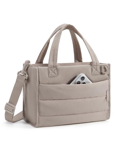 BAGSMART Mini Quilted Tote Crossbody Bag for Women