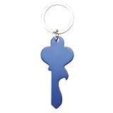 Color Azul DISOK - Lote 10 Llaveros Llave Abridor Azul