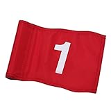 kowaku Golf Flags Putting Green Flag, Golf Training Course Exercise Nylon Pin Flag with Tube Inserted for Home Garden, Yard Office, 1