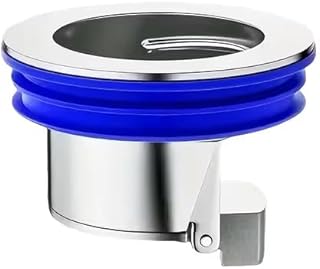 Silvery Fit Copper One-Way Valve, Shower Drain with Insect Resistant Seal & Odor Blocking Sewer Filter - Floor Drain Cover, Anti-Clog Drainage Plug for Bathroom Sink