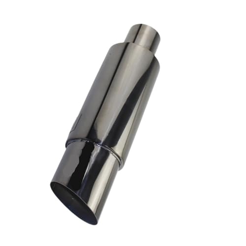 Cola de escape de acero universal con salida de 89mm y acabado Premium 7