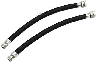 PEPRMROE 2 Pcs Bike Tire Pump Extension Hose Bicycle Pump Extension Hose Inflator Tube Pipe Cord Accessory