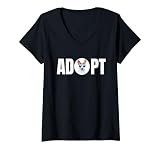Adoptez une race de chien Basenji T-Shirt avec Col en V