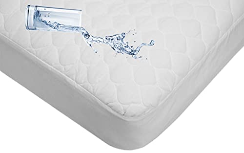 Image of American Baby Company Waterproof Fitted Crib Mattress Protector 52 inch x 28 inch - 100% Cotton Quilted Top, Noiseless, Ultra-Soft & Breathable Crib & Toddler Mattress Pad Cover