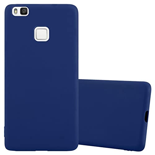 Cadorabo Custodia per Huawei P9 LITE in CANDY BLU SCURO - Morbida Cover Protettiva Sottile di Silicone TPU con Bordo Protezione - Ultra Slim Case Antiurto Gel Back Bumper Guscio