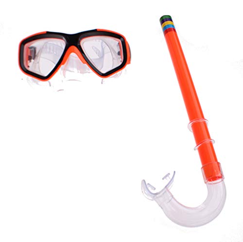 JIALONG Equipo de buceo, 4 piezas, naranja