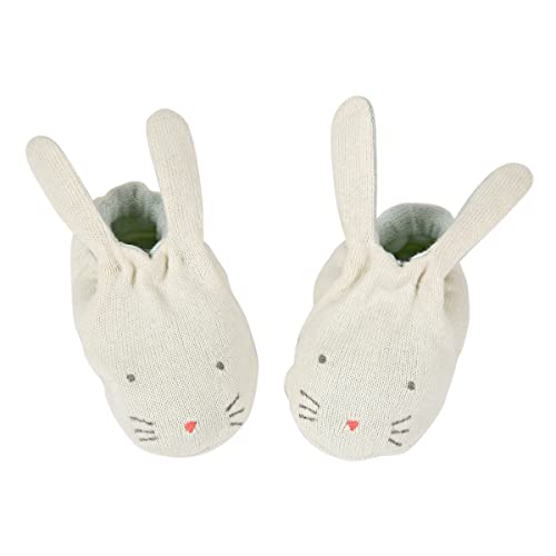 Meri Meri Mint Bunny Baby Booties (Pack of 1)