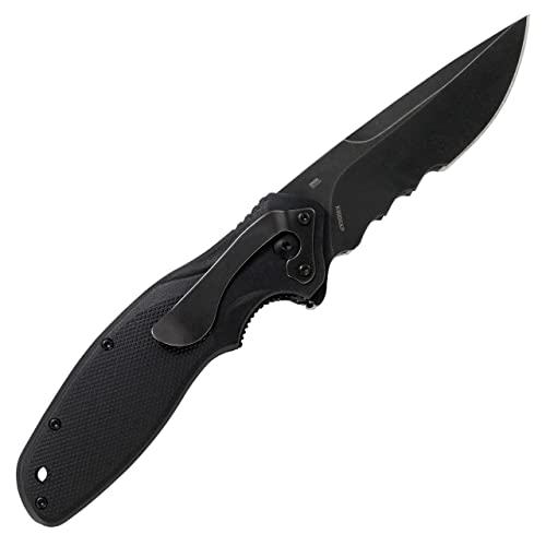 Crkt Shenanigan Black With Veff Serrations Everyday Carry, Serrated Edge Blade, Veff Serrations, Liner Lock, Glass Reinforced Nylon Handle, Pocket Clip K800Kkp #TOP3