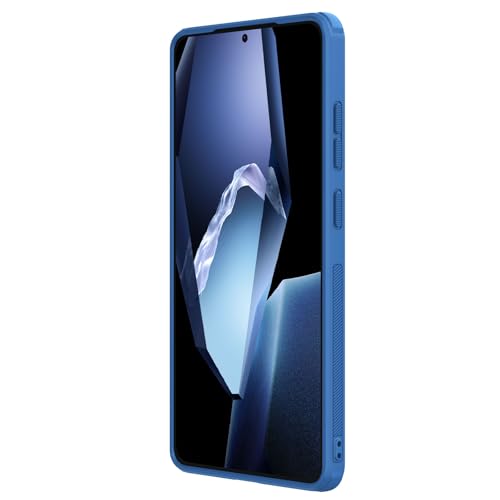 Image of Nillkin Case for OnePlus 13R (1+13) R (6.78 inch Inch) Super Frosted Shield Pro Hard Back Soft Border (PC + TPU) Shock Absorb Cover Raised Bezel Camera Protect PC Blue Color