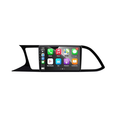 9 Pulgadas Autoradio Estéreo Android 13 Reproductor Multimedia Radio para Seat Leon 3 2012-2020 con Wireless CarPlay Control del Volante IPS Pantalla Táctil Cámara Trasera(Q4 4+64G)