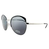 Protective case included Prada Damen 0Pr54Ss 7Ax5Z1 59 Sonnenbrille, Schwarz (Black/Polargrey)