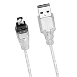 Compatibilité dédiée Sony DCR-TRV75E DV : Ce câble USB vers FireWire IEEE 1394 4 broches iLink a été spécialement conçu pour connecter votre caméscope Sony DCR-TRV75E DV à un port USB Type-A, afin de transférer facilement vidéos et fichiers vers un PC portable ou de bureau compatible, sans configuration compliquée ni accessoires supplémentaires