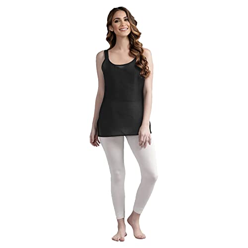 Image of Cotton Short Camisole Non-Stretchable Slip for Women | Short Kurti Slip | Short Camisole | Half-Length Lining | Waist Length Inner | Sameez | Samij(Half Slip)