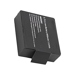 Baterías de Cámara Deportiva Originales de 900 MAh...: La batería original de la cámara deportiva suministra energía para la cámara SJCAM, SJ4000, SJ5000, M10. Las baterías recargables de iones de litio de alta capacidad de 900 mAh tienen una mayor duración de la batería. Viene con una correa de fácil ex...
