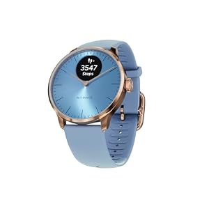 Withings ScanWatch Light - Hybrid Smartwatch, 24/7 Heart Monitoring, Activity Tracking, Cycle Tracking, Sleep Monitoring, Connected GPS, 30-Day Battery Life, Android & Apple Compatible