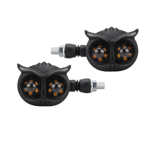 Clignotants Moto LED Universels avec Feu DRL Intégré Noir