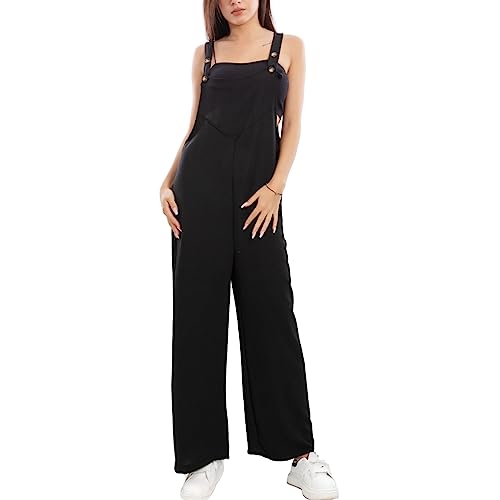 Mono entero de mujer Toocool y jumpsuit ligero negro para verano VB-7996