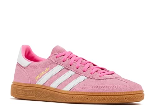Image of adidas Handball Spezial Women's Shoes, Lucid Pink /Footwear White /Gold Metallic, Size 8.5