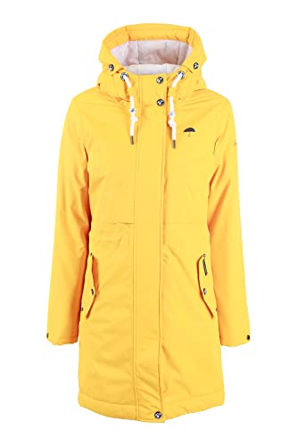 Schmuddelwedda Damen Wintermantel, Sonnengelb, S
