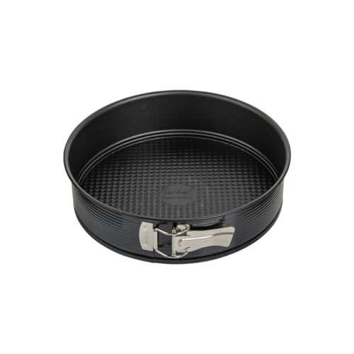 Zenker 6503 Moule à manqué à charnière 26 cm, moule à manqué, moule à gâteau, Acier, Noir, 26 x 26 x 6,5 cm, 10.24 inches