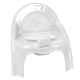  Mediawave Store - Sedia Vasino Bimbi 170023 interno removibile con sportellino 32x30x30cm, vari colori, pannolino, vasino per wc, bimbi, prima infanzia, facile utilizzo, wc per bambini, baby (Bianco)