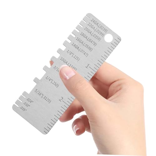Herramienta de Medición de Espesor para Soldadura PRETYZOOM 3 Piezas miniatura 5