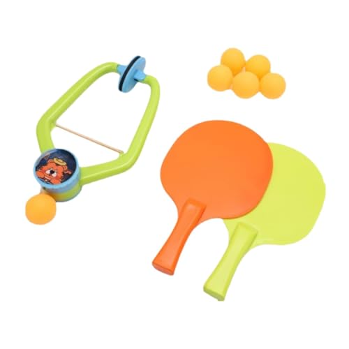 Zxpjkyu Table Tennis Trainer Set with Racquet and Ball Solo Practice Portable Ping Pong Trainer Parent Child Toy for Game Activity