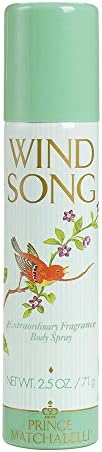 Prince Matchabelli Wind Song Deo for Women 2.5 Oz/ 75 Ml, 2.5 Fl Oz
