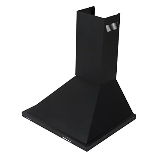 Bright Flame Stainless Steel Kitchen Chimney 60 cm Black Daisy, Air Flow : 900 m/hr
