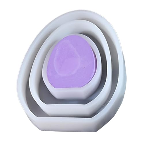 Yianyal Moldes de vela de Pascua, moldes de Pascua para resina | Huevos de Pascua Moldes de silicona SILICONE,Molde de fabricación de velas de yeso 3X, herramientas de artesanía para decoración