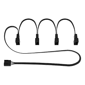 ARCTIC 4-Pin PWM Fan Splitter Cable - PST Extension Cable for 4 Case Fans