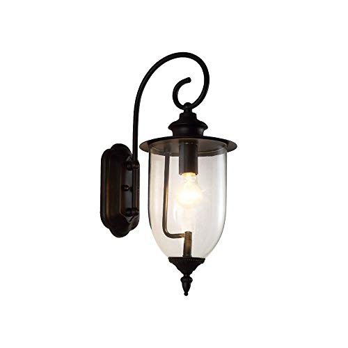 Lanterne de verre rétro extérieure luminaire étanche pour embellir votre balcon