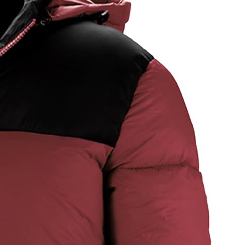 Men's Casual Color Down Jackets Warm Thicken Ski Puffer Coat Trendy Stand Collar Bubble Climbing Jacket3