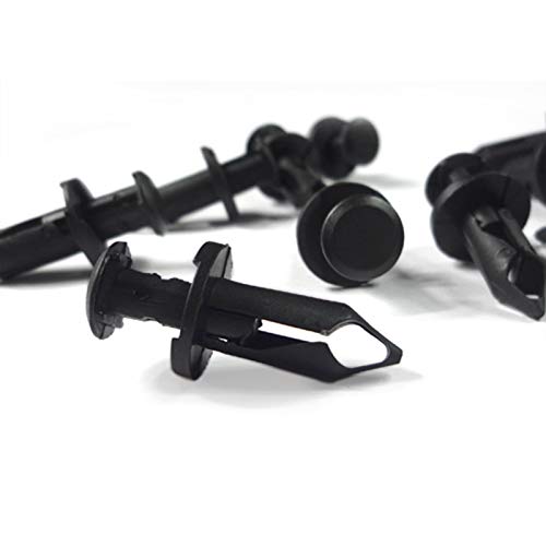 Woodzdon Pack Of 100 Replacement For Can Am 293150089 Atv Utv Fit 8Mm 5/16 Inch Hole Fender Rivet Plastic Clip Push Pin Splash Guard Body Panel Retainer Motorcycle Black Nylon Fastener For Bombardier #TOP6