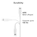 Amazon Basics USB-C to Lightning ABS Charger Cable, MFi Certified Charger for Apple iPhone 14 13 12 11 X Xs Pro, Pro Max, Plus, iPad, 6 Foot, White