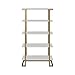 CosmoLiving by Cosmopolitan CosmoLiving Camila 5 Shelf Bookcase, White Bookshelf