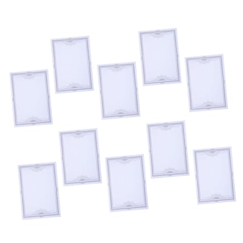 Papier de certificat vierge bleu 150g pour usage scolaire