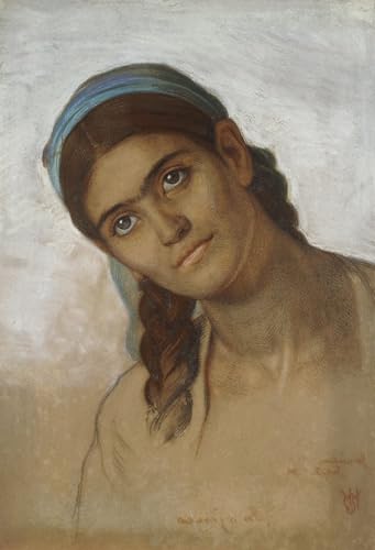Cuadro en lienzo de una moglie siriana svelata para decoración de salón elegante 60x90cm
