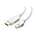 Cable Matters Mini DisplayPort 1.2 (Thunderbolt™ 2 Port Compatible) to HDTV Cable Supporting 4K in White 3 Feet