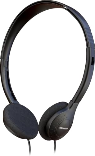 1 Pack Bulk Wired Headphones, On Ear with 3.5mm Jack, 4ft...