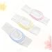 RORPOIR 3pcs Adjustable Diaper Fixing Tape Cotton Stretchable Belt for Boys and Soft Comfortable Reusable Diaper Strips in Blue Yellow Pink