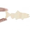 Pack of 24 Unfinished Wooden Trout Fish Cutouts Blank Fishing Shapes Sports Beach Nautical DIY Craft Projects Made in USA (Size: 5-1/2" W x 2" H) #2