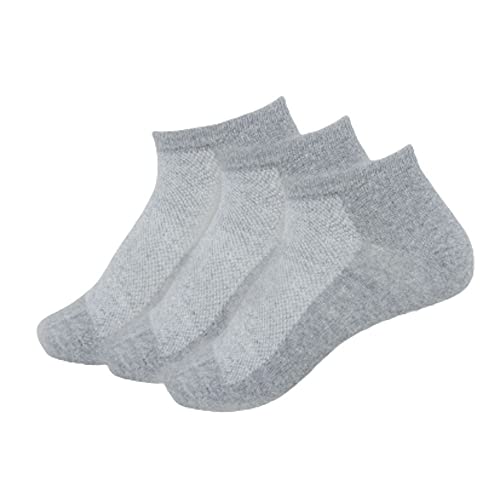 Kit Com 3 Meias Feminina Soquete Cano Curto Lisa Com Elastano - 34/38 Cores Sortidas