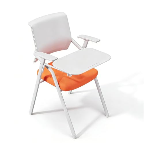 Sillas de reunión apilables con escritorio abatible y asiento con reposabrazos 2